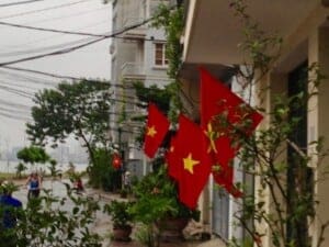 Vietnamese Flag flying