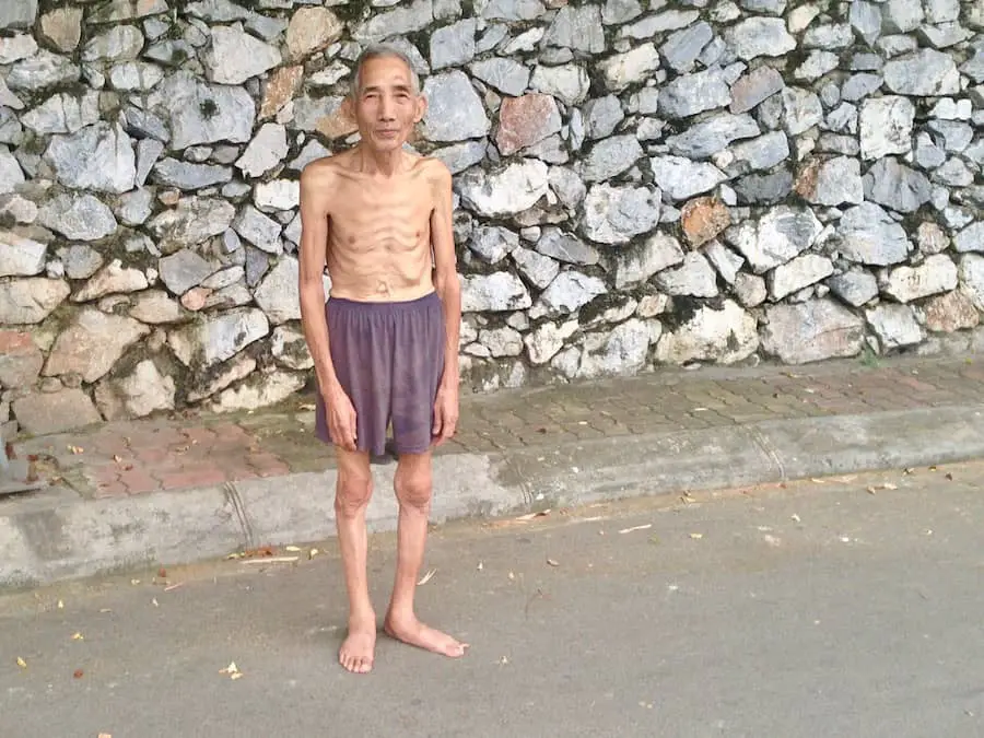 An older Vietnamese man in Hanoi, Vietnam