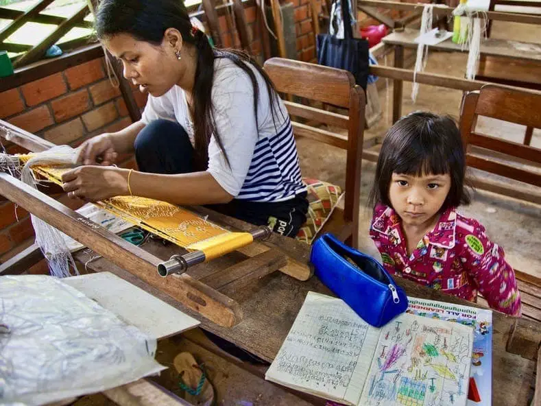 Mother and daughter Cambodia