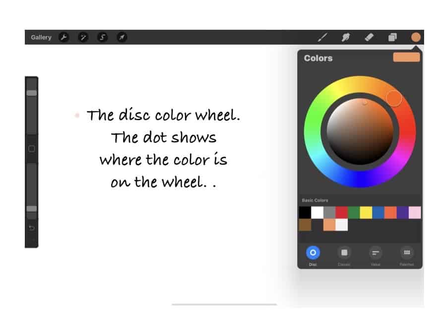 Procreate Palette Features