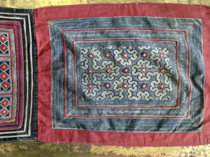 Antique Hmong Batik Fabric