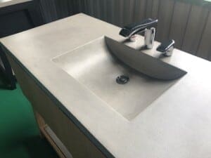 Outdoor Lightweight Concrete Sink Countertop
