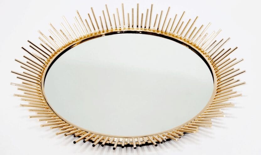 Metal Mirror with Glass