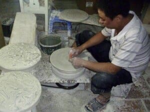 Hand Producing Ceramics in Bat Trang Vietnam