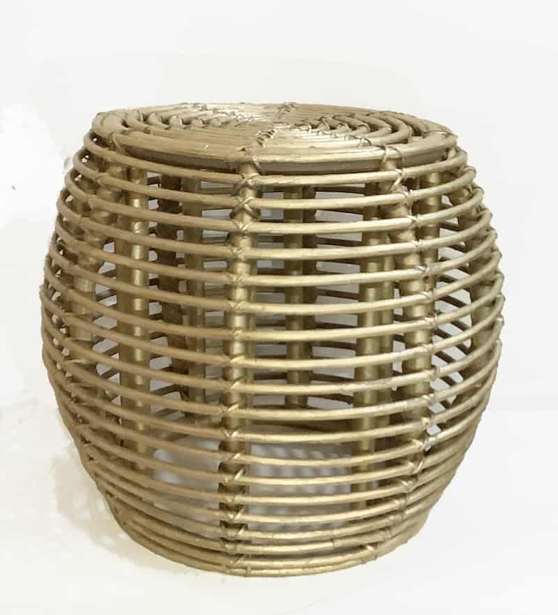 Rattan stool with <a href=