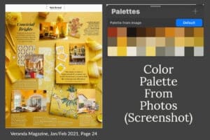 Setting Up A Color Palette From Photos or Screenshot