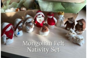 Handmade Mongolian Felt Decor