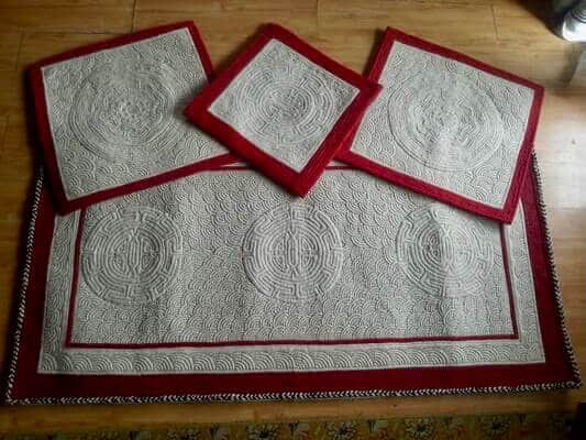 Handmade Traditional Felt Mats From Mongolia