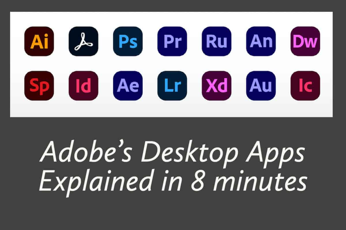 What Are the Abode Apps?  The Adobe Desktop Apps Explained in 8 Minutes