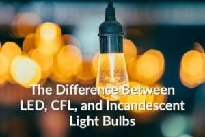 What Is The Difference Between LED, CFL, and Incandescent Light Bulbs?