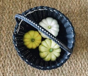 A Hand-woven Basket Out of the Japanese Paper Material