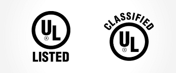 UL listing symbols shown