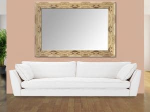 Faux Agate Mirror on Wall