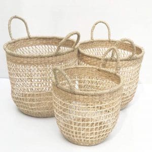 Example of Split Seagrass Baskets