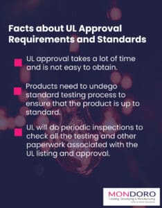 Facts about UL Approval requirements and standards