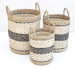 Colored Seagrass Baskets