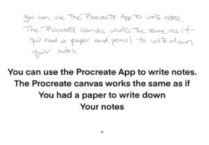 You can use Procreate in taking notes.