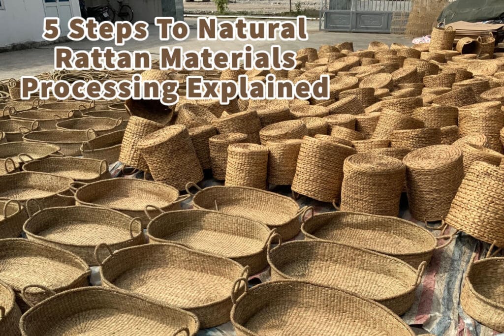 5 Steps To Natural Rattan Materials Processing Explained Mondoro