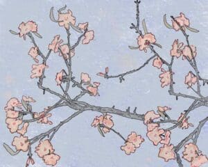 Blossom, Inspired by Vincent Van Gogh’s Almond Blossoms