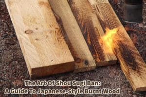 The Japanese-Style Burnt Wood Used In Japanese Home