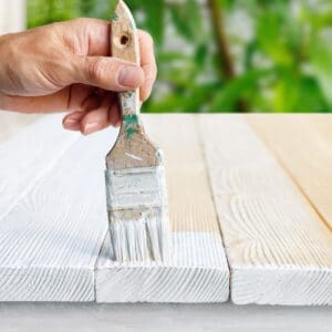 Acrylic Paint In The Wood
