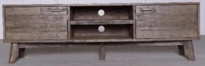 Brushed Wood Television Stand