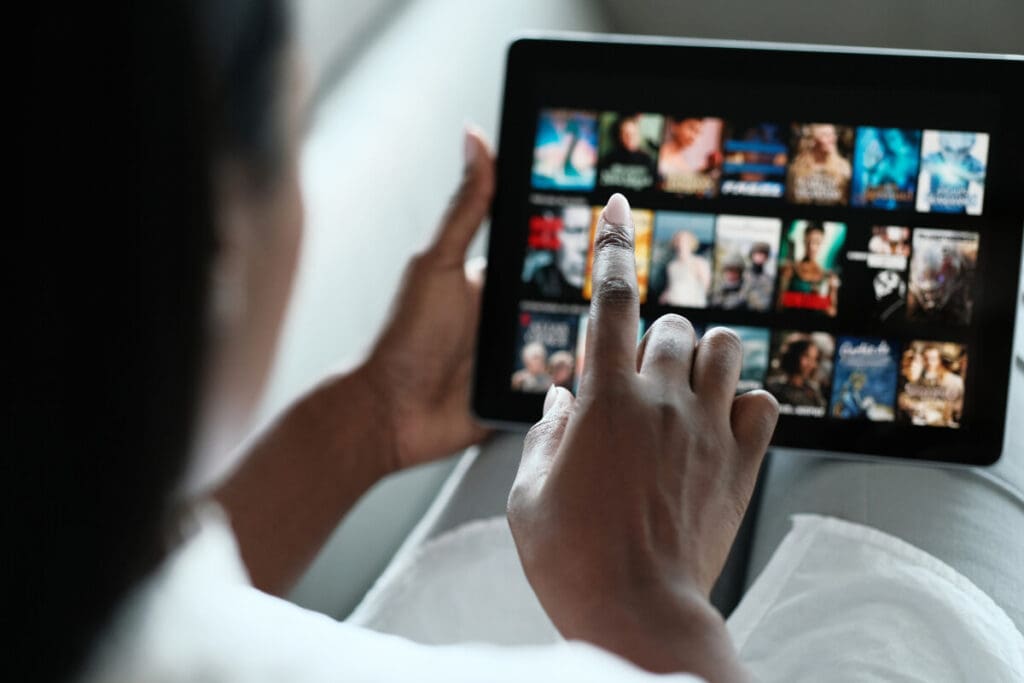 Watching Netflix In Tablet