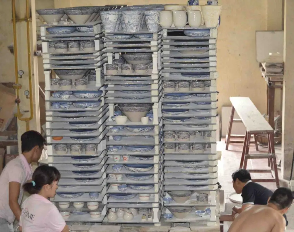 Process of Kiln in Ceramics material.