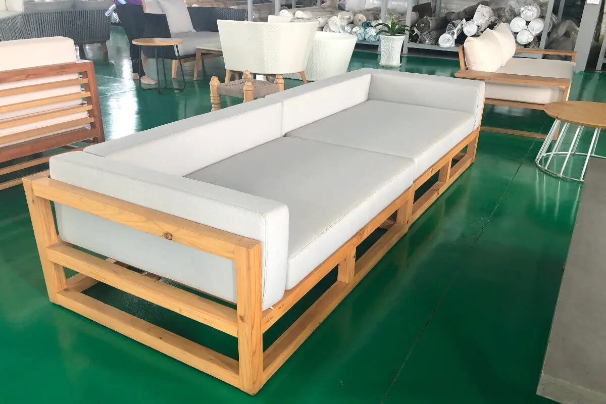 Wood Sofa and Cushion for Outdoor Furniture