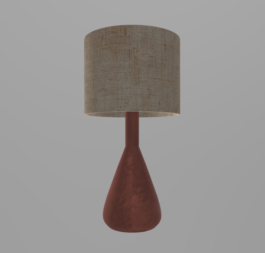 A 70's lamp design by Mondoro through the helps of Shapr3D and Procreate