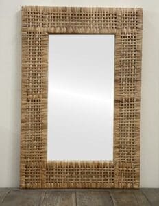 Peel Rattan Mirror