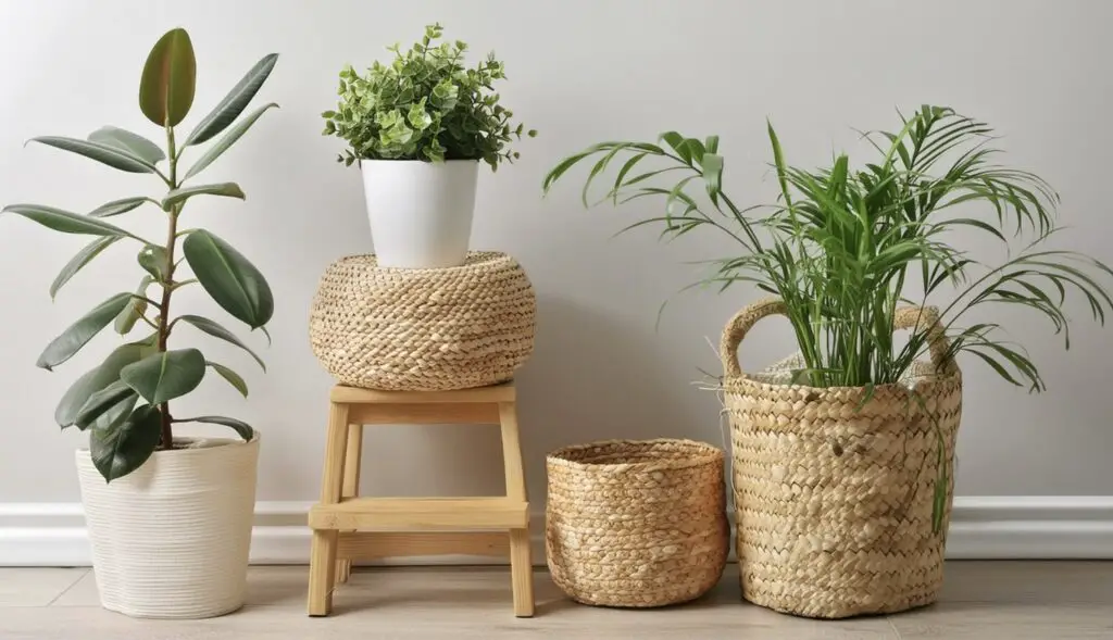 Seagrass Basket Use As A Pot For Your Plants