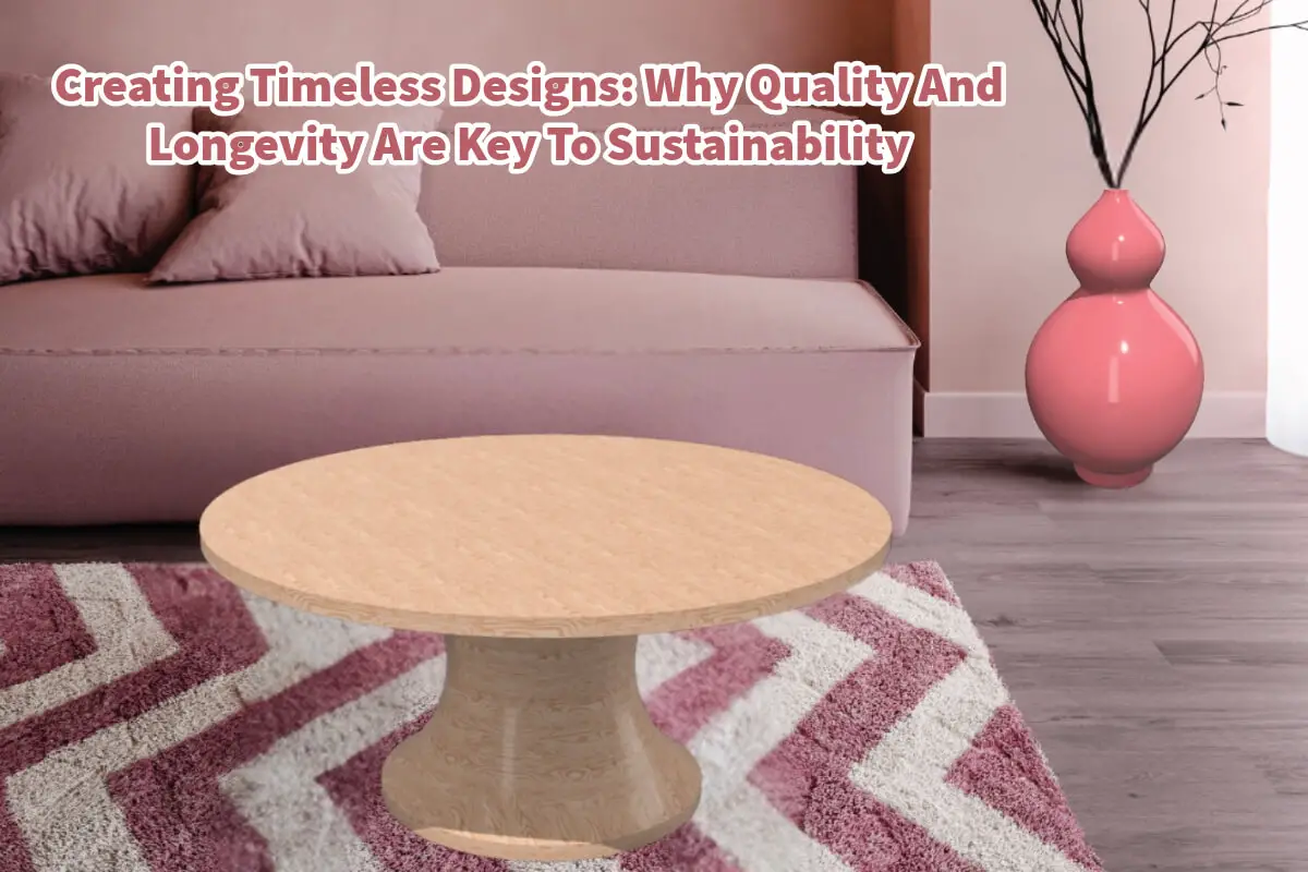 Creating Timeless Designs: Why Quality And Longevity Are Key To Sustainability