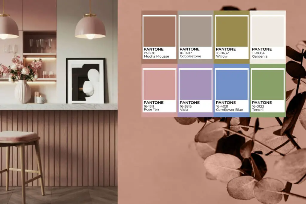 Pantone's Additional Colors for Floral Palettes of the Year, Featuring Mocha Mousse