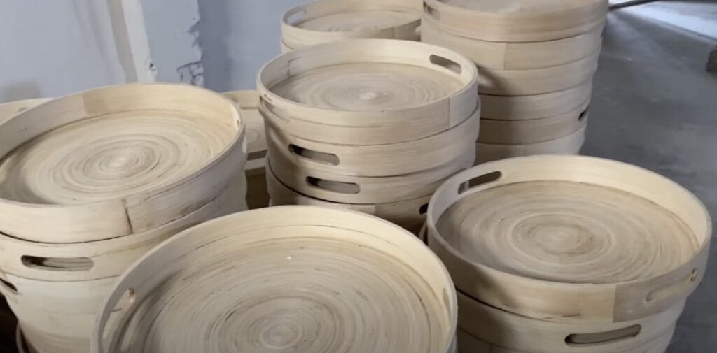 Spun Bamboo Tray Factory