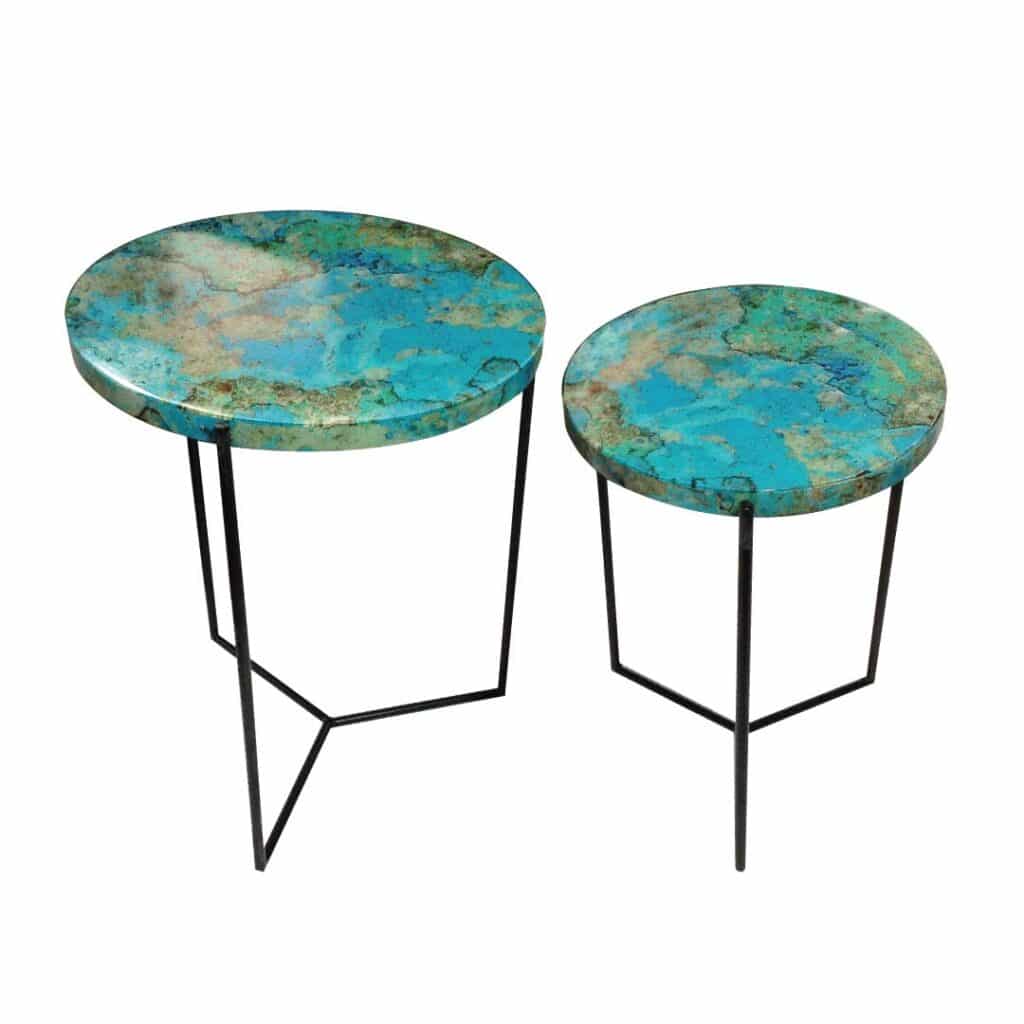 Faux Stone Acrylic Lacquer Table