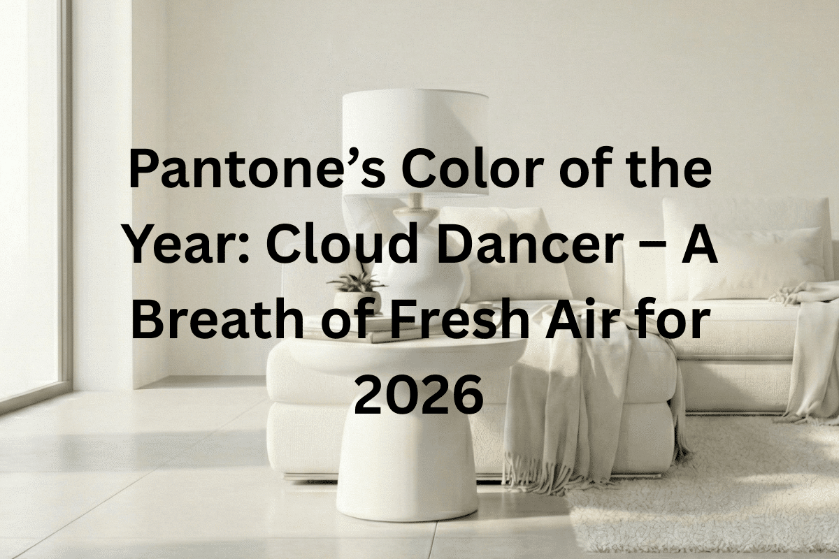 Pantone’s Color of the Year: Cloud Dancer – A Breath of Fresh Air for 2026